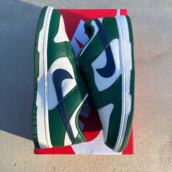 NEW Nike Dunk Low Retro Gorge Green Midnight Navy Women's Size 8.5 Wmns/7mens - Picture 2 of 6